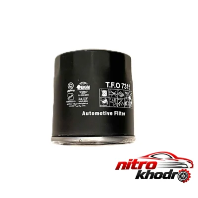 فیلتر روغن پژو 405 - نمای جلو - طراحی و جزئیات کلیدی