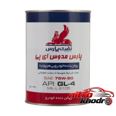 روغن دنده نیمه سنتزی - نمای جلو - طراحی و جزئیات کلیدی