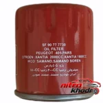 فیلتر روغن پژو 405 - نمای جلو - طراحی و جزئیات کلیدی