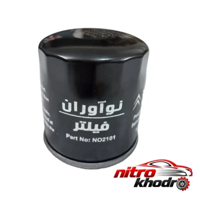 فیلتر روغن پژو 405 - نمای جلو - طراحی و جزئیات کلیدی