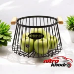 سبد میوه خوری فلزی - نمای جلو - طراحی و جزئیات کلیدی