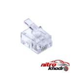 سوکت تلفن RJ11 - نمای جلو - طراحی و جزئیات کلیدی