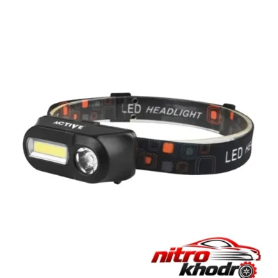 چراغ پیشانی LED - نمای جلو - چیدمان صفحه و نشانگرها