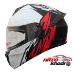 کلاه کاسکت موتورسیکلت - نمای جلو - طراحی و جزئیات کلیدی