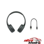 نمای کناری هدفون بلوتوثی سونی WH-CH520 با طراحی چرخشی و USB Type-C عمق قاب و پروفایل