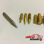 نمای کناری ابزار حکاکی چرم F-pro20 با 20 عدد کلیشه متنوع عمق قاب و پروفایل