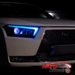 نمای کناری چراغ جلو اسپرت فولکالر خودرو - مناسب دنا و پلاس عمق قاب و پروفایل