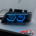 نمای کناری چراغ جلو پژو 405 گروه پژوهش صنعت مدرن مدل 3D-Wolf عمق قاب و پروفایل