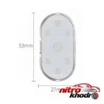 نمای کناری چراغ سقف خودرو اکی یس LED چند رنگ اسپرت عمق قاب و پروفایل
