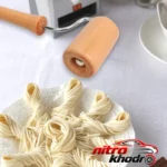 نمای بسته بندی ابزار تزیین کیک چوبی مدل غلطکی با طراحی کاربردی برچسب و بسته بندی