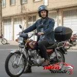 نمای بسته بندی باکس موتور سیکلت یارپُشت مناسب حمل و نقل برچسب و بسته بندی