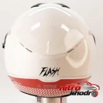 نمای بسته بندی کلاه کاسکت فلش مدل Pink Rider با ویژگی های خاص برچسب و بسته بندی