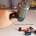 نمای کناری جارو شارژی خودرو YT مدل M2037 با طراحی ارگونومیک عمق قاب و پروفایل