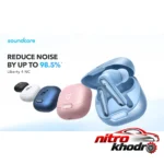 نمای کناری هدفون بلوتوثی انکر مدل Soundcore Liberty 4 NC با ANC عمق قاب و پروفایل