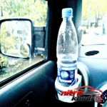 نمای جلو جا لیوانی خودرو با محفظه نگهدارنده قوطی طراحی و جزئیات کلیدی