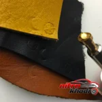نمای جزئیات ابزار حکاکی چرم F-pro20 با 20 عدد کلیشه متنوع حرکت و نصب پشتی