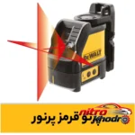 نمای جزئیات تراز لیزری دیوالت با سیستم خودکار و خط لیزر حرکت و نصب پشتی
