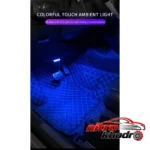 نمای جزئیات چراغ سقف خودرو اکی یس LED چند رنگ اسپرت حرکت و نصب پشتی