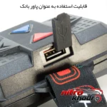 نمای جزئیات چراغ پیشانی LED با نور مهتابی و کاربری های متنوع حرکت و نصب پشتی