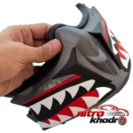 نمای جزئیات کلاه کاسکت فک متحرک راپیدو مدل Shadow Pro پرداخت و جزئیات مواد