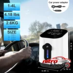 نمای جزئیات اکسیژن ساز خودرویی کرلیور مدل XM-898 با کارایی بالا حرکت و نصب پشتی