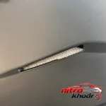نمای جزئیات کلاه کاسکت رادین بدون فک با دریچه ورود هوا پرداخت و جزئیات مواد