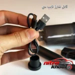 نمای جزئیات جارو شارژی خودرو YT مدل M2037 با طراحی ارگونومیک حرکت و نصب پشتی
