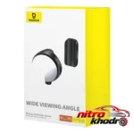نمای جزئیات آینه عقب بیسوس با چکش اضطراری و قابلیت چرخش 360 درجه پرداخت و جزئیات مواد