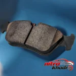 نمای جزئیات لنت ترمز سرامیکی جلو خودرو فورس مناسب بی ام و X1 X3 پرداخت و جزئیات مواد