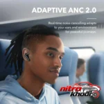 نمای جزئیات هدفون بلوتوثی انکر مدل Soundcore Liberty 4 NC با ANC حرکت و نصب پشتی