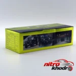 نمای جزئیات پروژکتور آفرودی خودرو با طراحی آلومینیومی حرکت و نصب پشتی