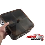 نمای کناری جعبه پذیرایی LZ-1 با بدنه MDF و در پلکسی شیک پروفایل و ساختار