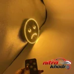 نمای در اتاق چراغ LED خودرو با طرح ایموجی جذاب سبک دیواری و مرجع اندازه