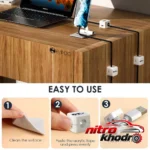 نمای کناری نگهدارنده کابل ایتوک مدل Clip با گیره مغناطیسی پروفایل و ساختار
