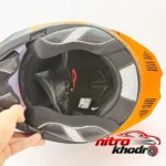 نمای کناری کلاه کاسکت فک متحرک استیل برد مدل Dark Rider پروفایل و ساختار