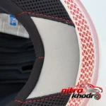 نمای کناری کلاه کاسکت فلش مدل Pink Rider با ویژگی های خاص پروفایل و ساختار