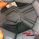 نمای کناری کلاه کاسکت ردلاین سه چهارم با عینک و پد شستشو پروفایل و ساختار