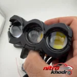 نمای جلو پروژکتور آفرودی موتور سیکلت مدل MLX3 با طراحی فشرده چیدمان صفحه و نشانگرها