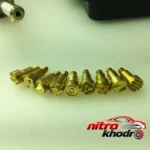 نمای جلو ابزار حکاکی چرم F-pro20 با 20 عدد کلیشه متنوع چیدمان صفحه و نشانگرها