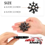 نمای در اتاق ابزار چندکاره هارمن مدل SNOW FLAKE با 18 کارایی سبک دیواری و مرجع اندازه