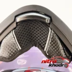 نمای جلو کلاه کاسکت فک متحرک استیل برد مدل Dark Rider طراحی و جزئیات کلیدی