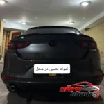 نمای جلو بال صندوق و شیشه مزدا ۳ مدل 202425 باکیفیت طراحی و جزئیات کلیدی