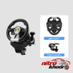 نمای جلو فرمان بازی پی ایکس ان V3 Pro با قابلیت های ویژه طراحی و جزئیات کلیدی