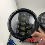 نمای کناری چراغ جلو خودرو LED دایره ای ضد آب بسته دو عددی عمق قاب و پروفایل