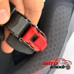 نمای کناری کلاه کاسکت فک ثابت وگا با قابلیت تنظیم و بلوتوث عمق قاب و پروفایل