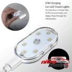 نمای کناری چراغ سقف خودرو اکی یس LED چند رنگ اسپرت عمق قاب و پروفایل