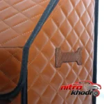 نمای بسته بندی جعبه نظم دهنده چرم صندوق عقب خودرو با محفظه کاربردی برچسب و بسته بندی