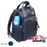 نمای جلو ساک لوازم کودک و نوزاد دلیجان با طراحی زیبا طراحی و جزئیات کلیدی
