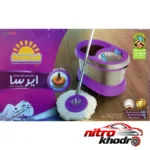 نمای جزئیات سطل و زمین شوی چرخشی مهسان با قابلیت چرخش 360 درجه پرداخت و جزئیات مواد
