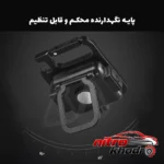 نمای کناری چراغ قوه شارژی COB با شدت نور 800 لومن عمق قاب و پروفایل